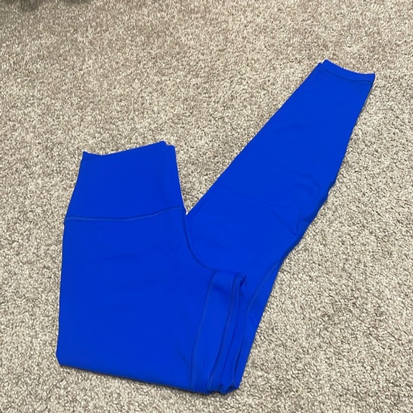 Lululemon Align HR tights CERULEAN BLUE Sz 4 28” - Picture 6 of 11